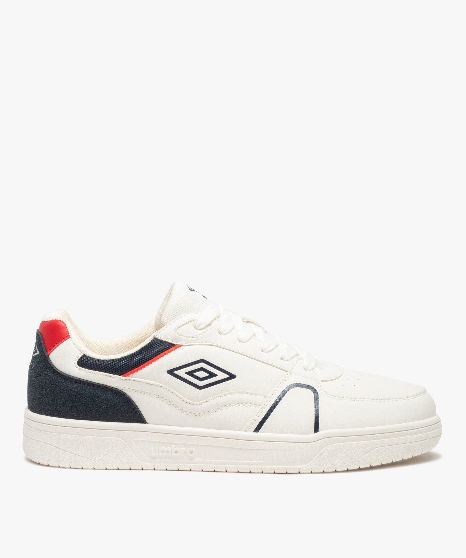 Baskets homme style rétro à détails colorés – Umbro Pablo blanc | GEMO