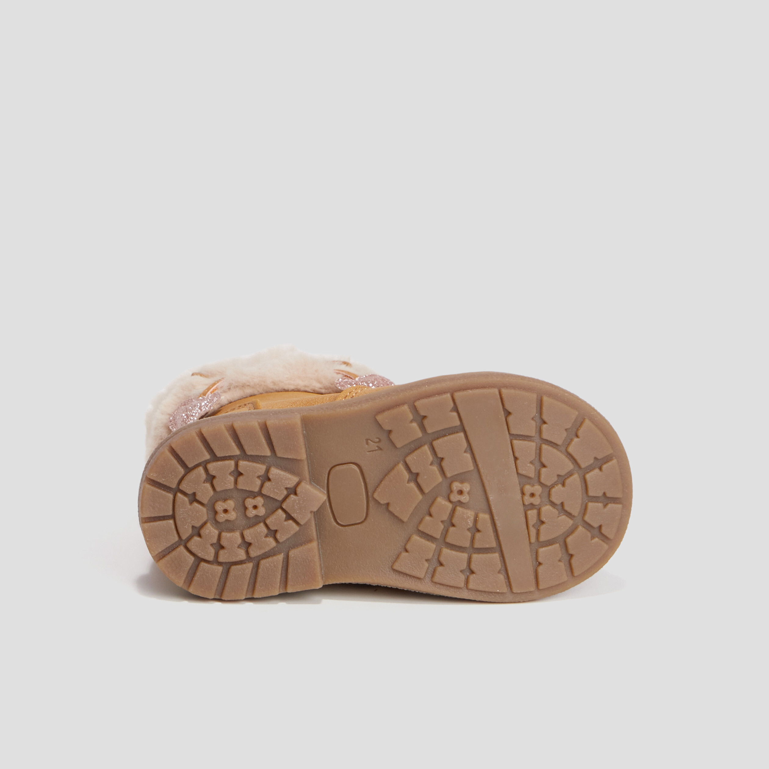 Bottines avec détails noeuds camel bébé fille | La Halle