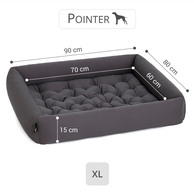 Pointer Hundebetten Pointer Liegeplatz anthrazit XL