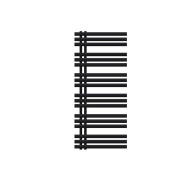 LuxeBath Badheizkörper Designheizkörper Badheizkörper IronEM Paneelheizkörper Flachheizkörper, Schwarz matt 600x1400mm inkl. Montage-Set