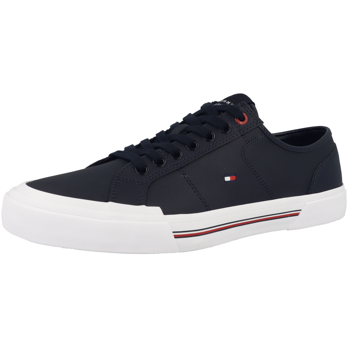 Tommy Hilfiger Core Corporate Vulc Leather Sneaker Low dunkelblau