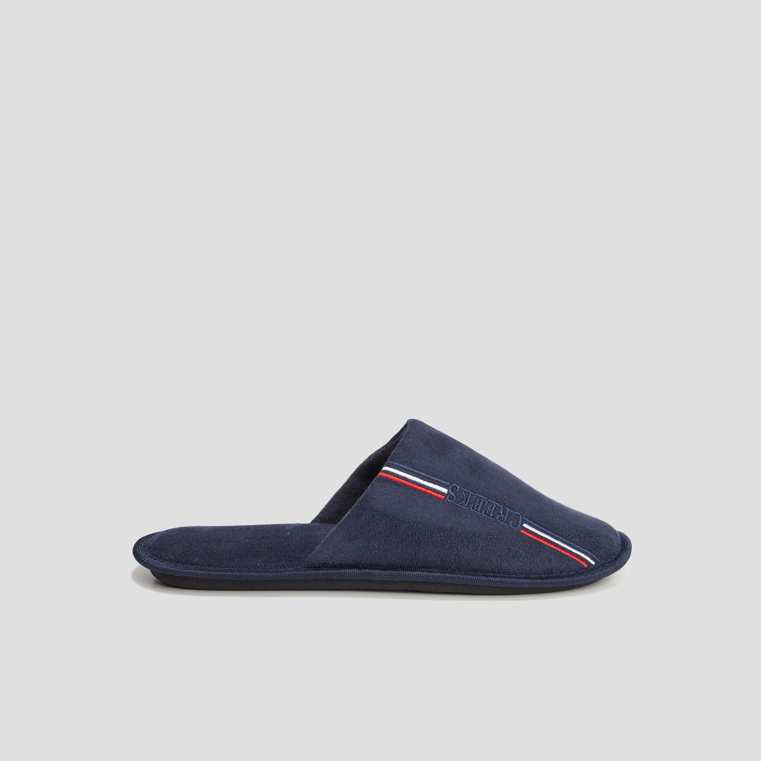 Chaussons mules Creeks bleu marine homme | La Halle