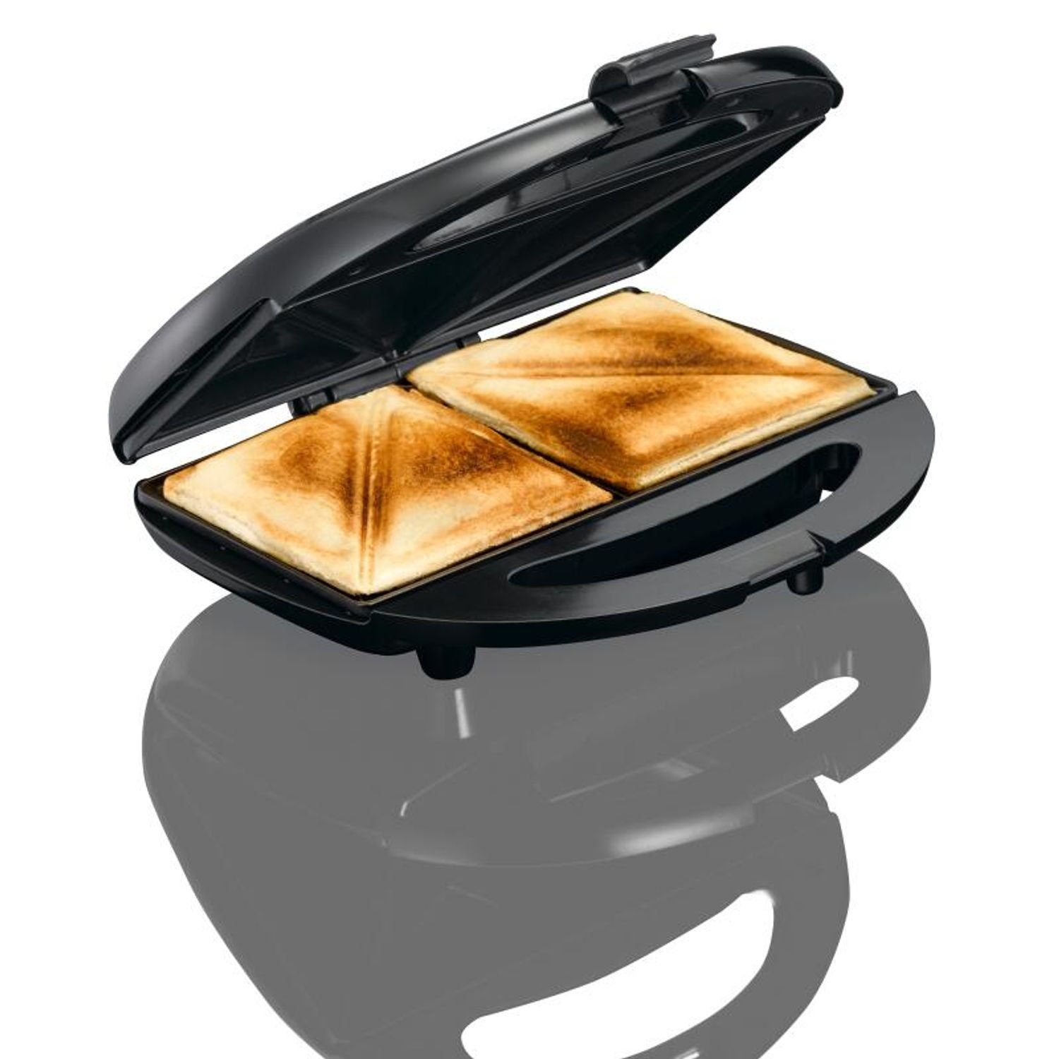 Adexi Sandwichmaker Melissa Sandwichtoaster Maker Schwarz Edelstahl Grill Antihaft Waffeln