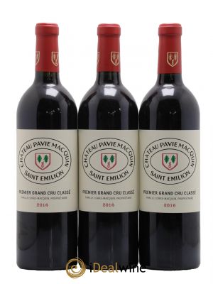 Château Pavie Macquin 1er Grand Cru Classé B  2016 - Lot de 3 Bouteilles