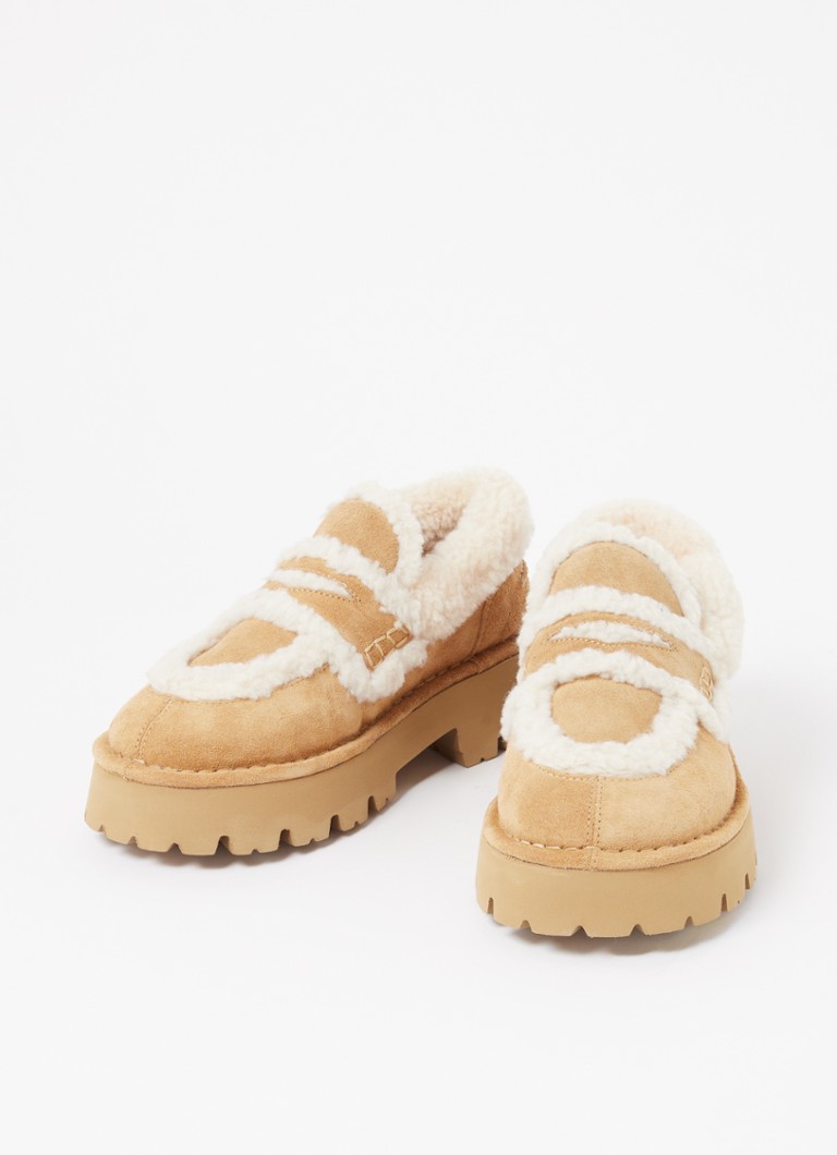 Sandro sheepskin moccasins