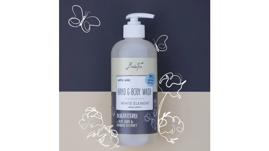 BadeFee Hand & Body Wash White Element 480 ml
