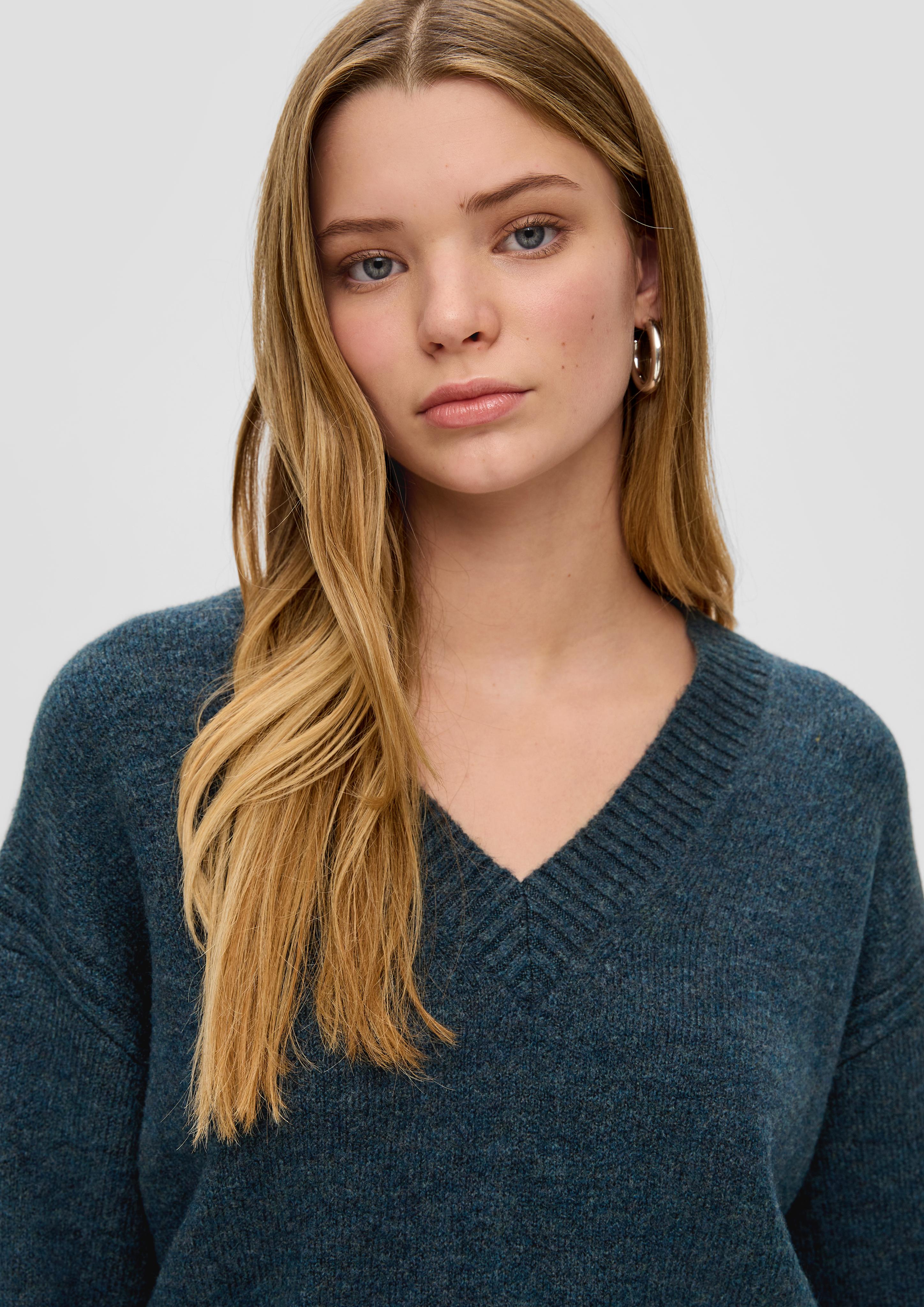Strickpullover mit V-Ausschnitt  2151118-69W0