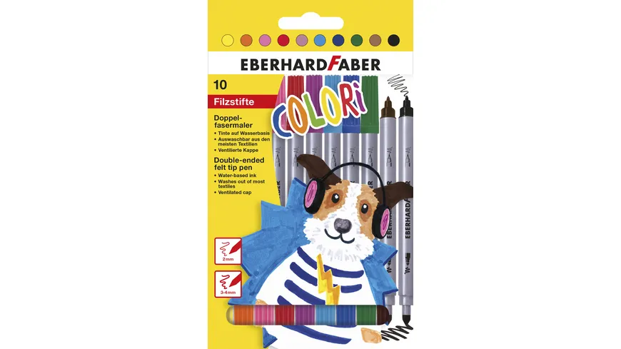 EBERHARD FABER  Colori  Doppelender Filzstift mehrfarbig