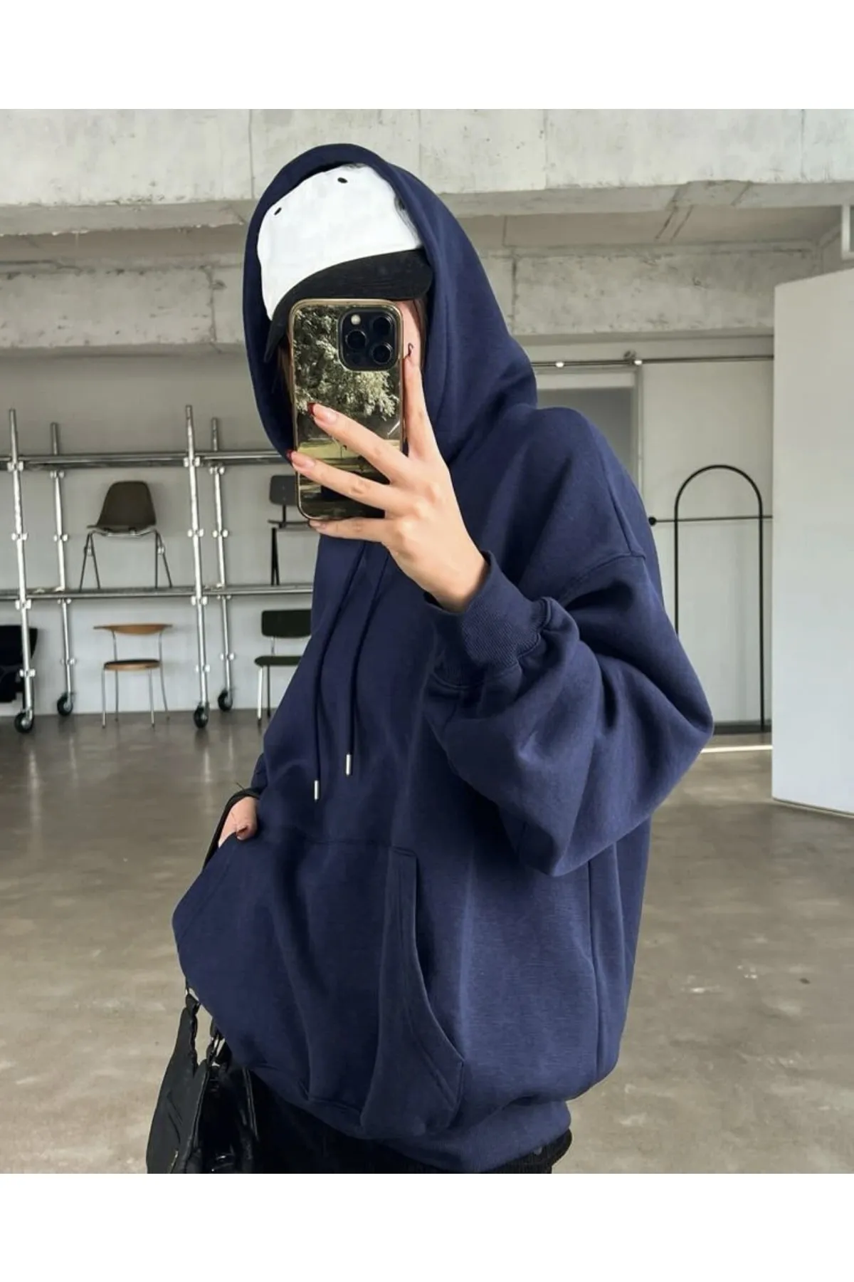 MOONBULL  Sweatshirt - Dunkelblau - Regular Fit