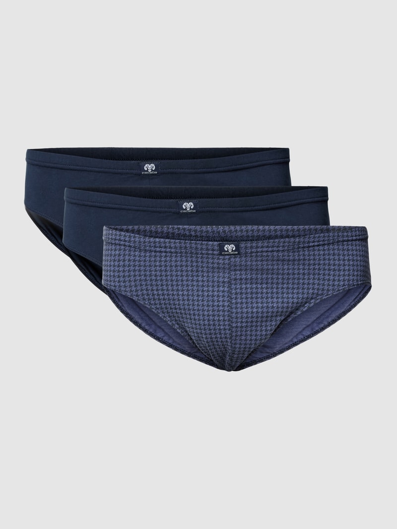 PLUS SIZE Slip im 3er-Pack Modell 'DAYTONA' in blau