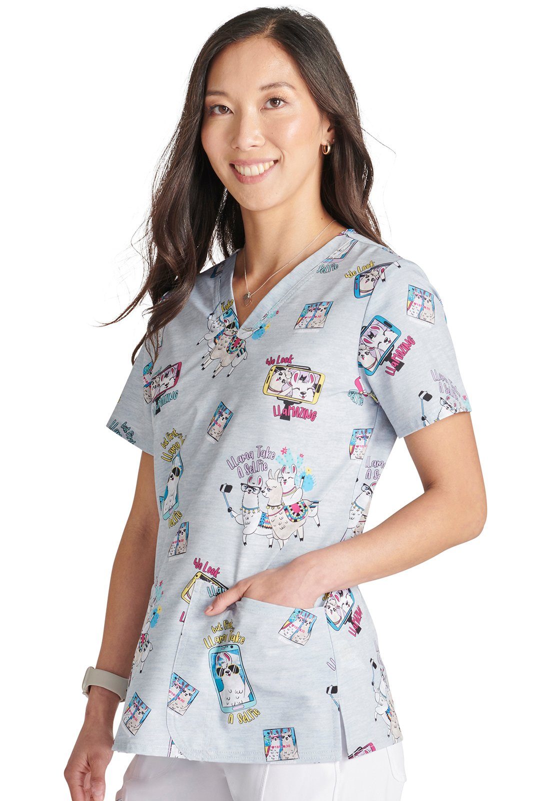 Cherokee Funktionsbluse Bunt bedruckter Damen Kasack 