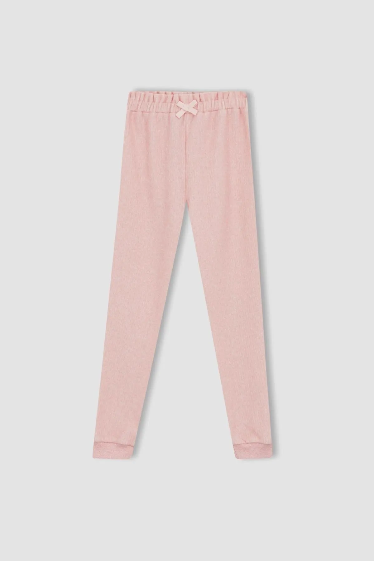 DeFacto  Bedrucktes Pyjama-Set für Mädchen in normaler Passform im Strick-Look