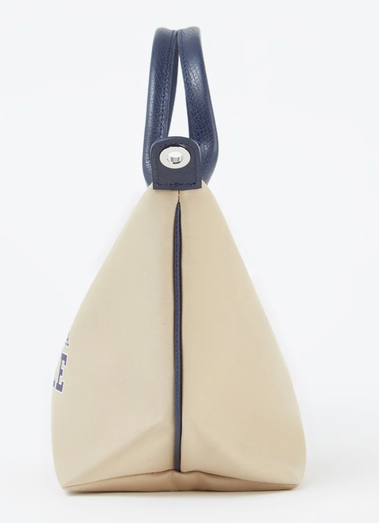 Longchamp  Le Pliage Collection S crossbodytas van canvas met leren details