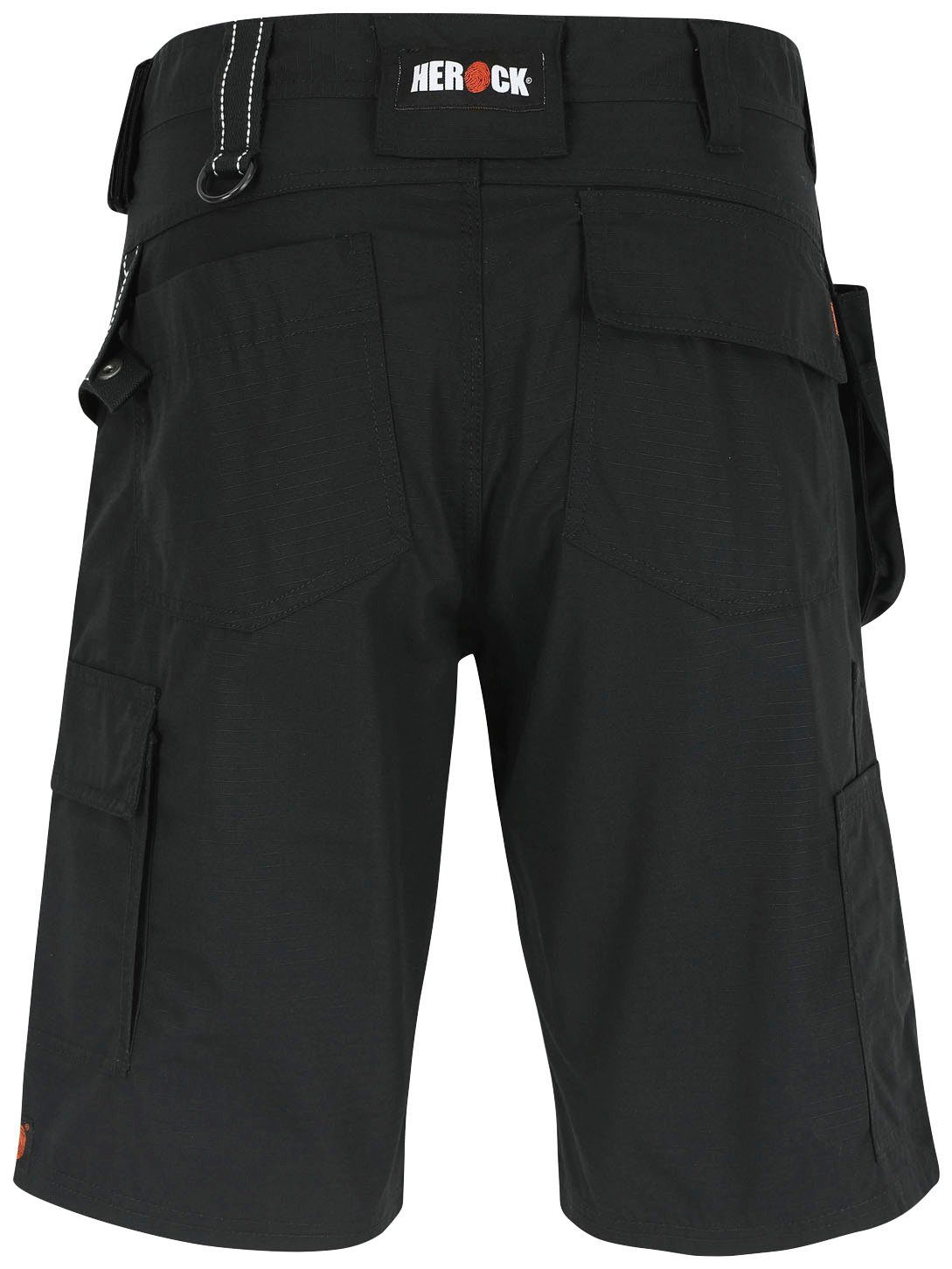 Herock Arbeitshose Batua Bermudas Vielen Taschen (inkl. Nageltasche & Bundschlaufe), 1 Hammerschlaufe