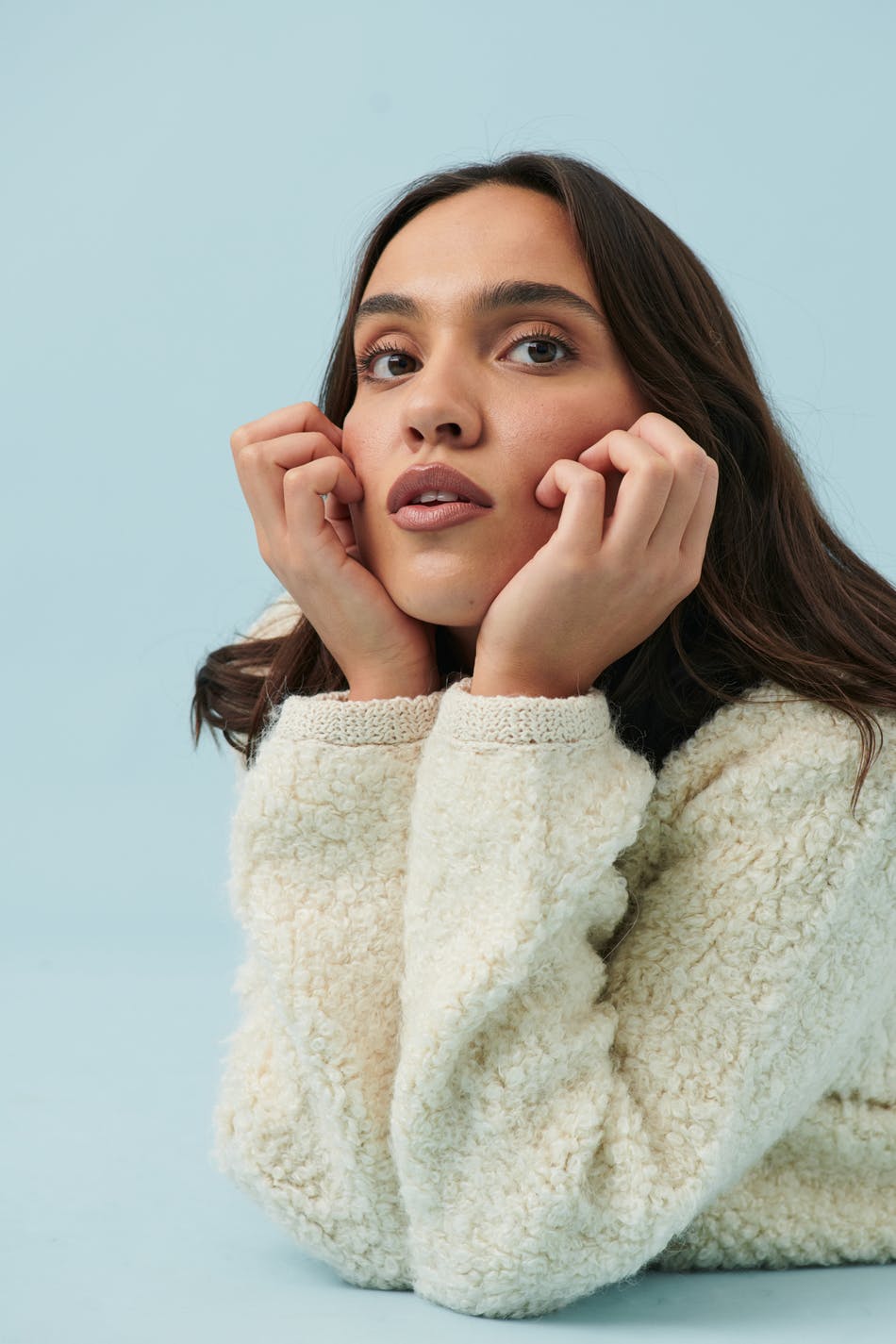 Knitted bouclé cardigan