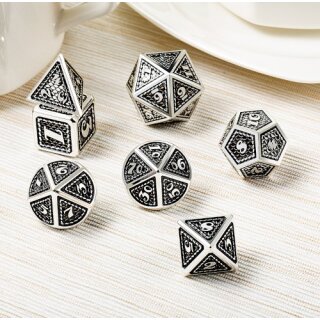 Metal & Enamel Dice Set Cowboy (7)