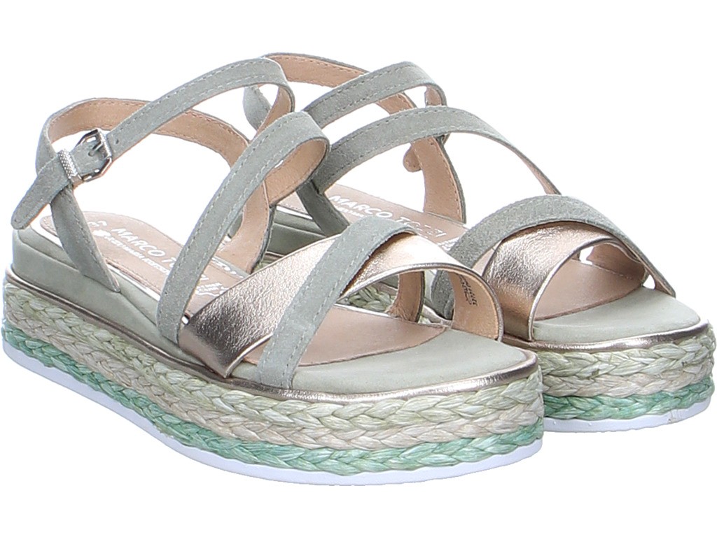MARCO TOZZI Riemchen Sandalen grau