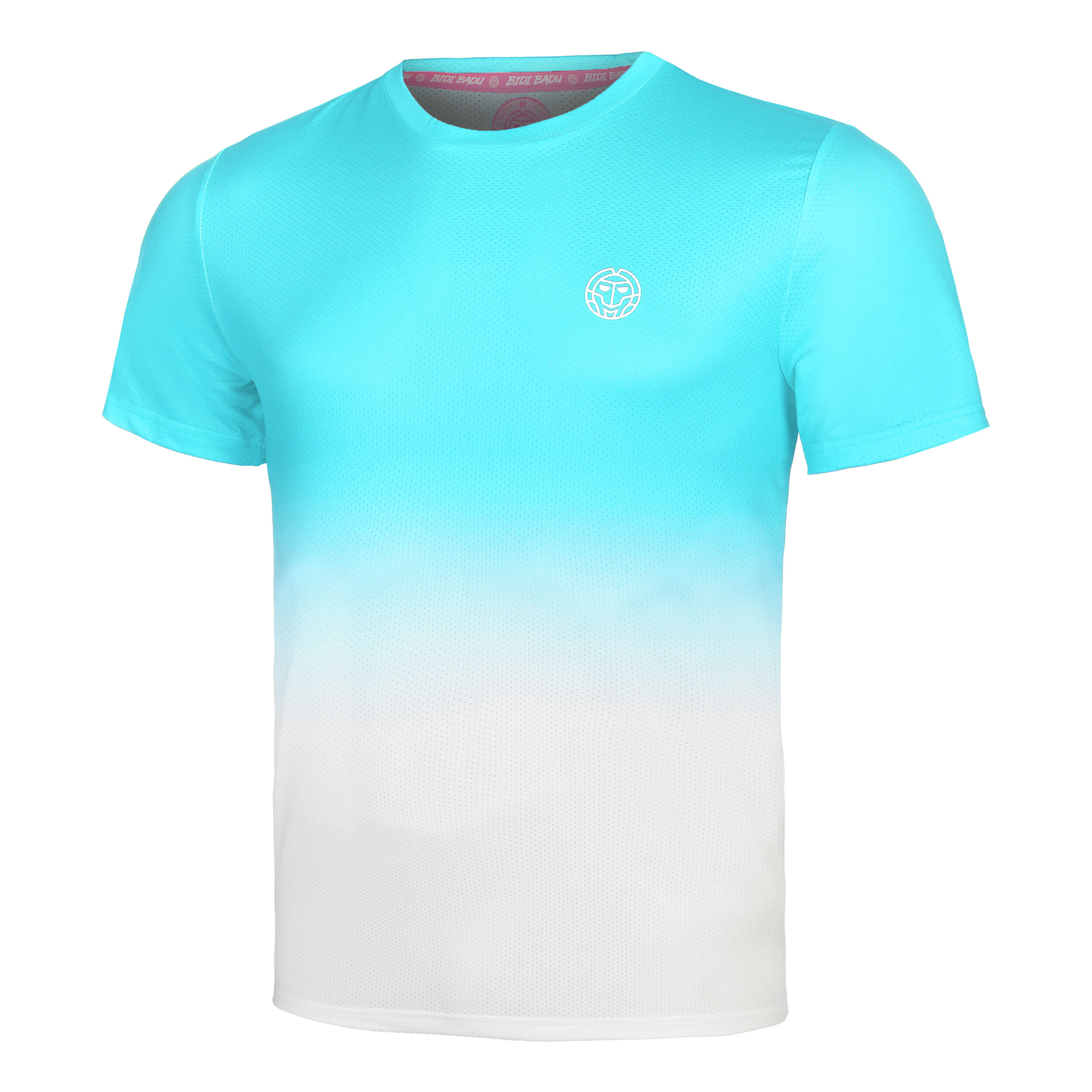 Crew Gradiant T-Shirt Herren - Türkis, Weiß
