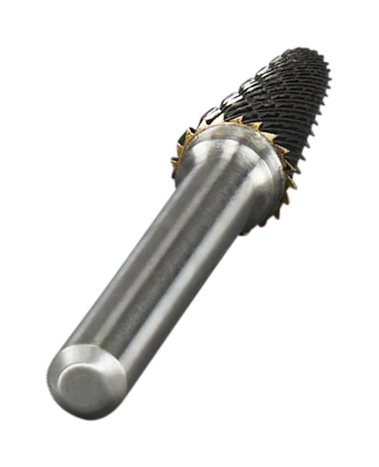 Makita Zubehör B-52819 HM Fräser 6mm Kegel mit Rundkopf für Edelstahl