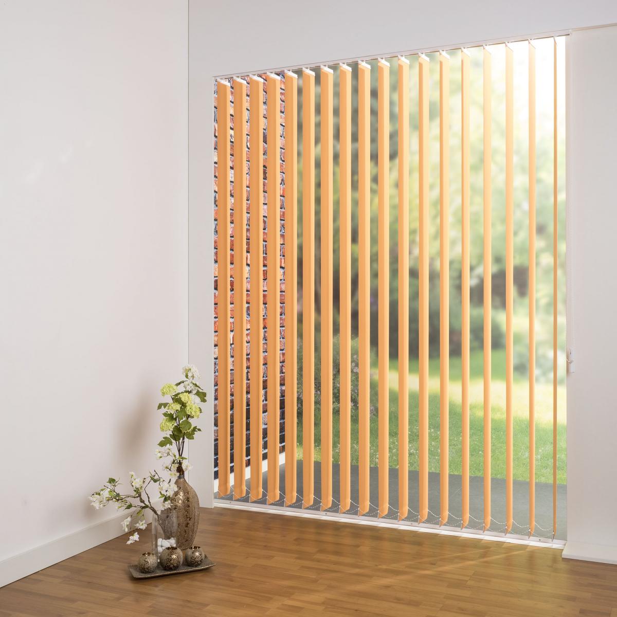 Bella Casa Vertikalanlage Maß, 127 mm Lamelle, 100 x 180 cm, apricot