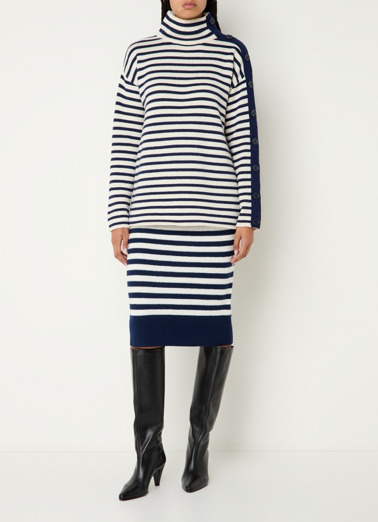 Maglione a righe in maglia fine di misto lana di Claudie Pierlot