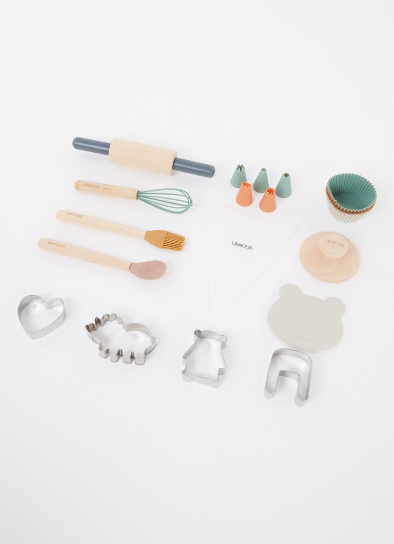 Set da pasticceria per bambini Liewood Gaspard, 12 pezzi, in una scatola portaoggetti.