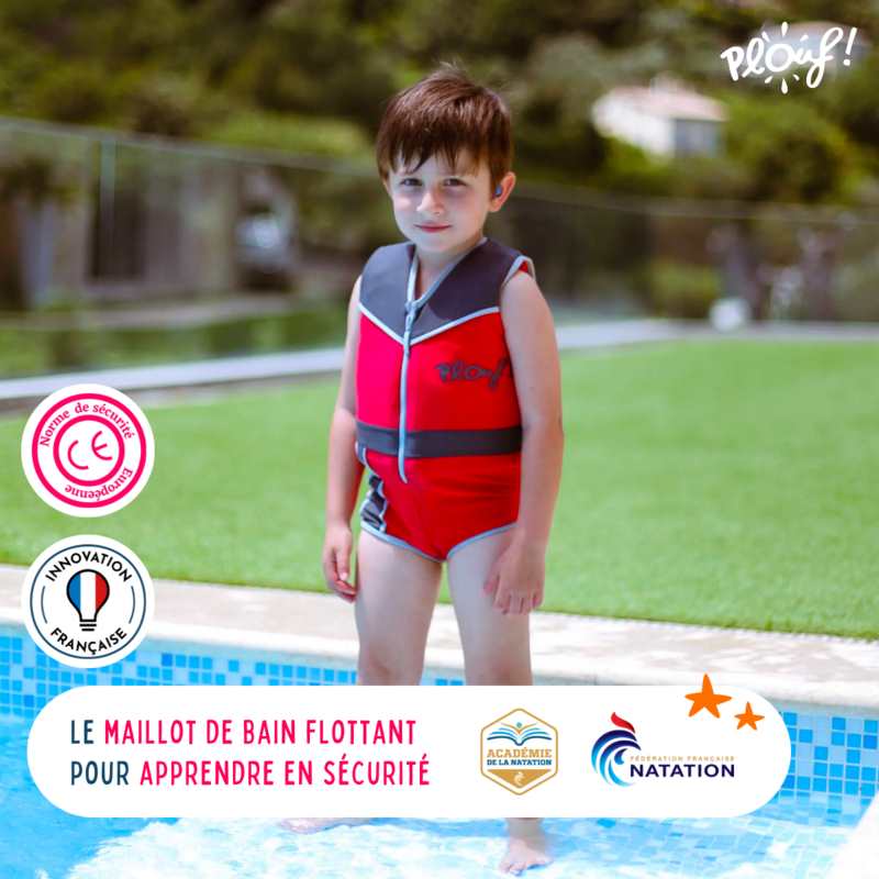Maillot de bain flottant : Venere Rouge / Taille 4 (17/19kg)