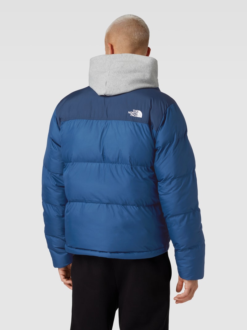 Steppjacke mit Stehkragen Modell 'SAIKURU' in marineblau