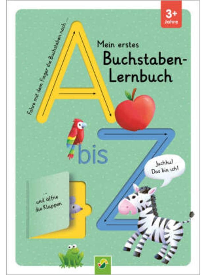 Schwager & Steinlein Buch - Mein erstes BuchstabenLernbuch mit Spurrillen und Klappen günstig kaufen onesize
