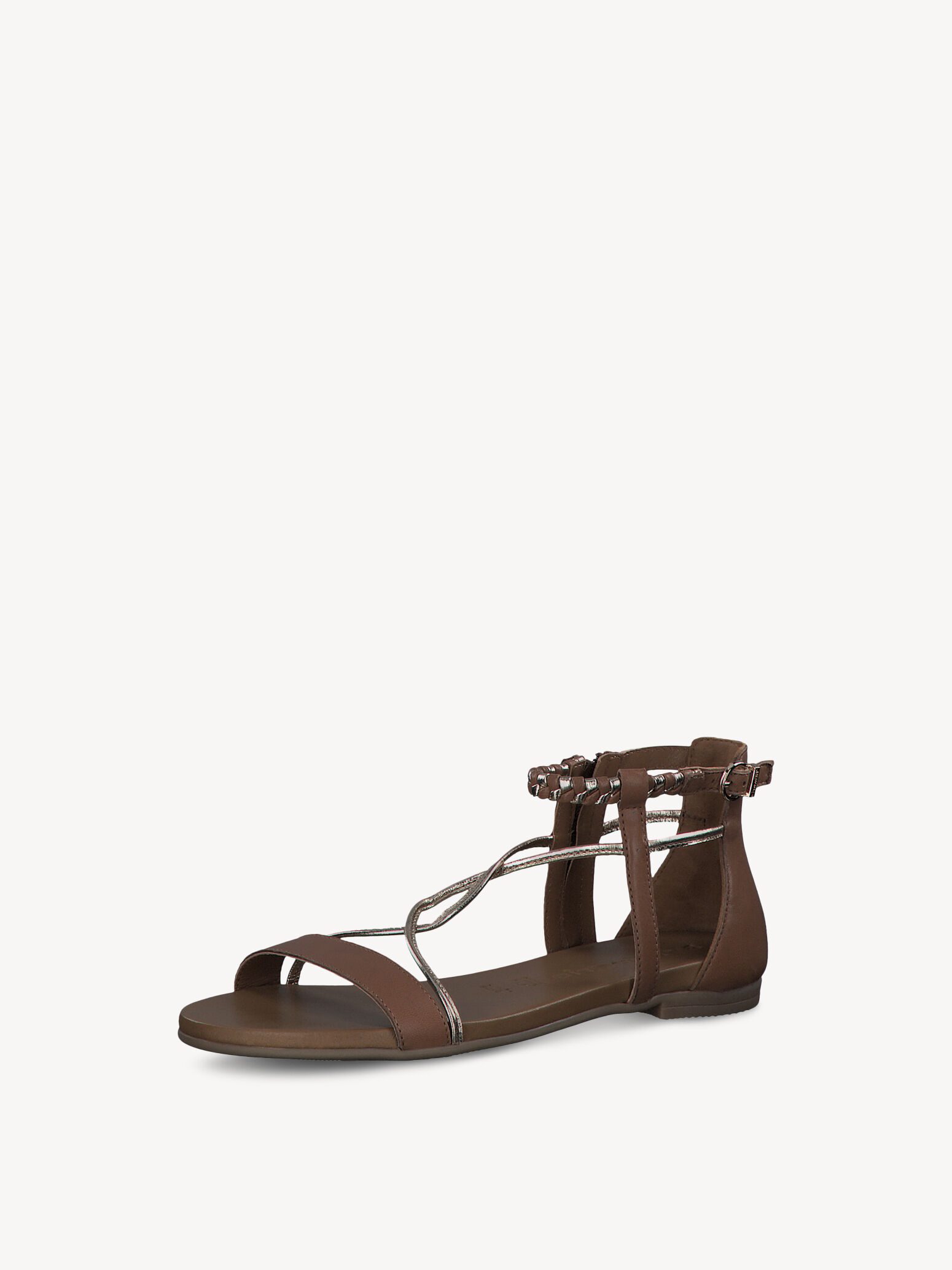 Sandale en cuir - marron
