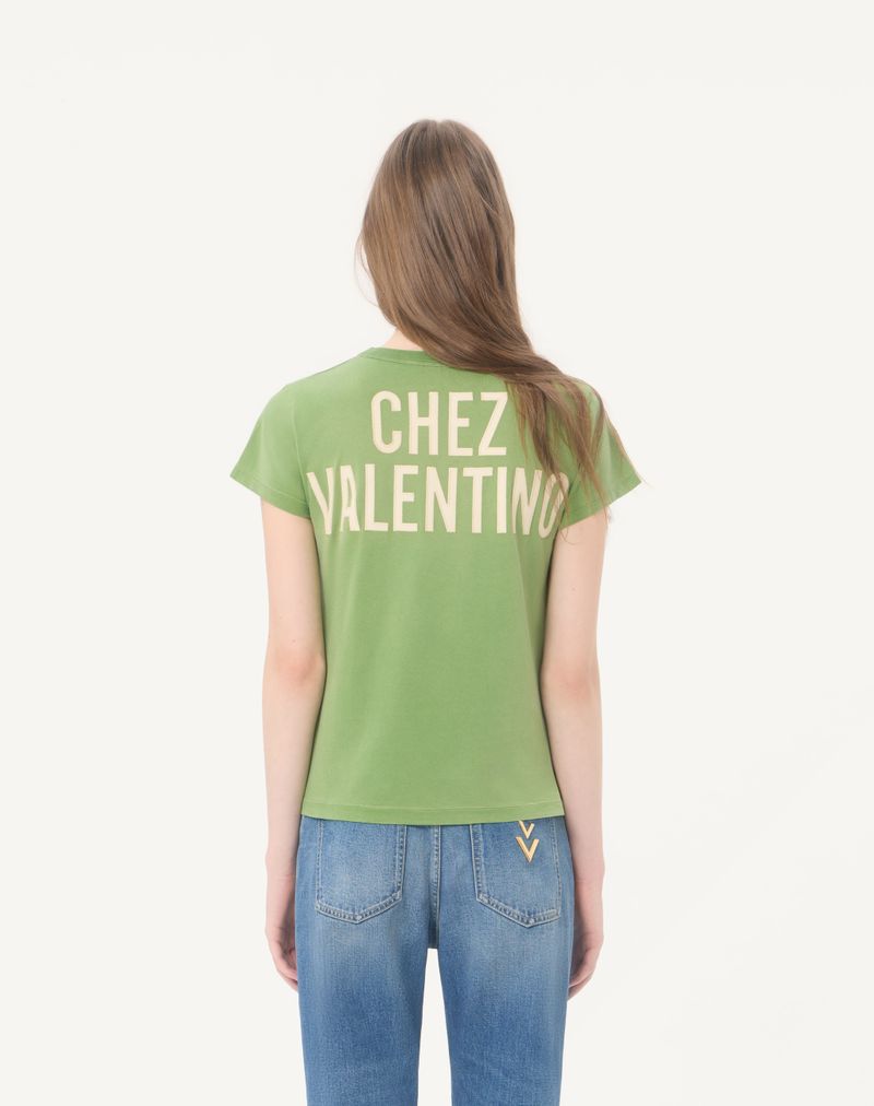 Camiseta de algodão estampada