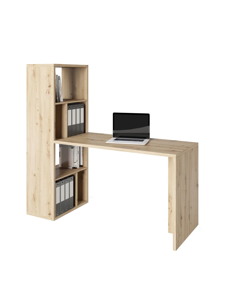 Phoenix Group AG  Fortuna - SET , Regal mit 6 Fächern inkl. Schreibtischanbau, artisan eiche, B/H/T: 58x146,6x34cm günstig kaufen onesize