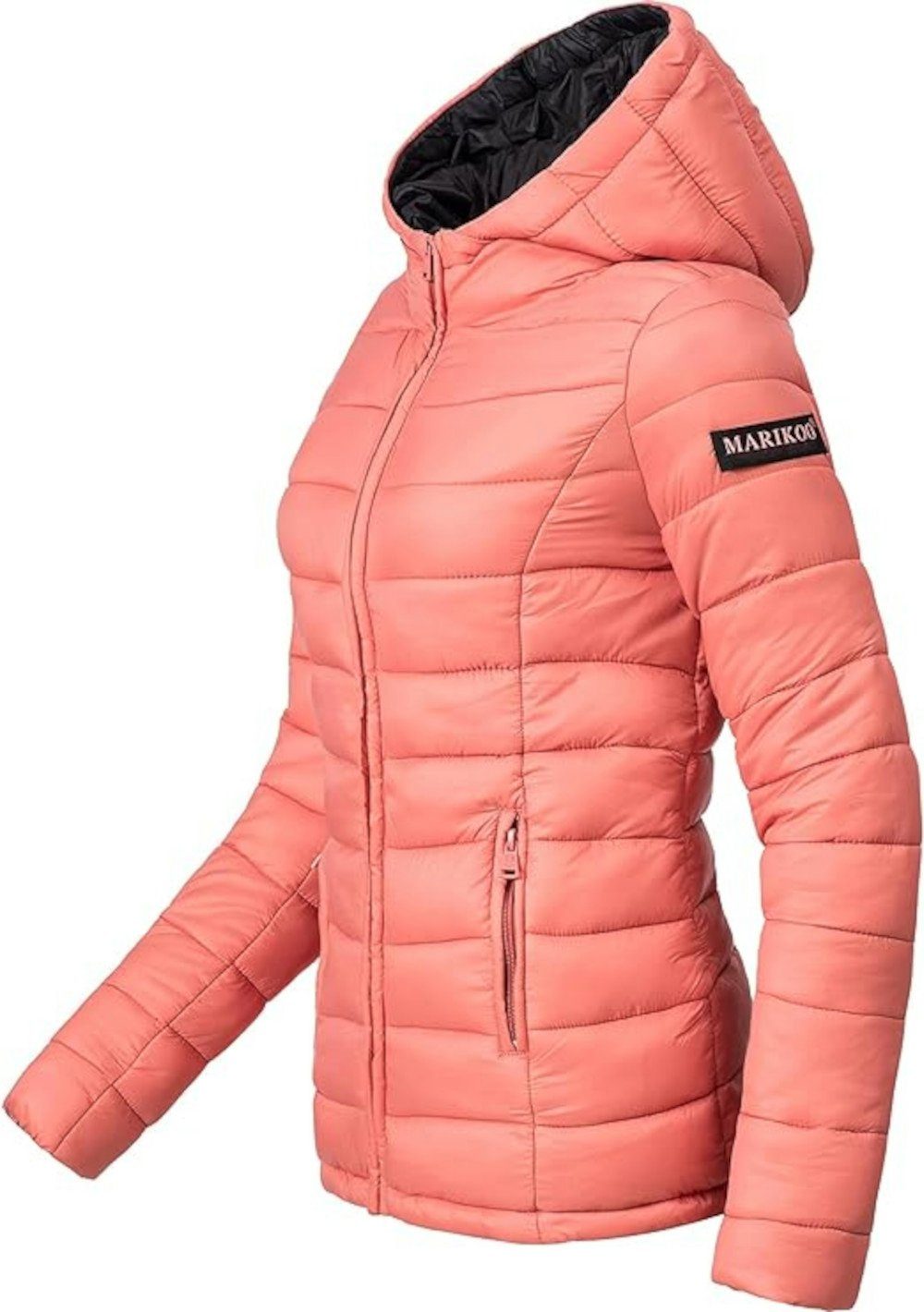 Marikoo Fahrradjacke Damen Übergangsjacke leichte Steppjacke kurz mit Kapuze Lucy Gr. M *** BESTER PREIS ***