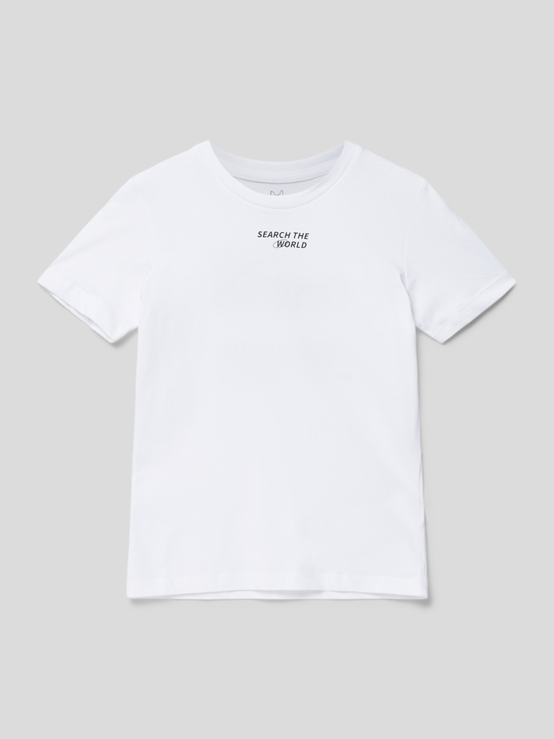 T-Shirt mit Motiv-Print Modell 'COEDTN' in weiß