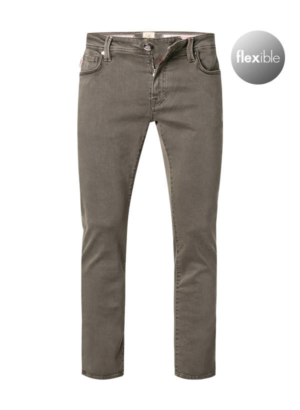 tramarossa, Jeans Leonardo, Slim Fit, Baumwoll-Stretch, khaki