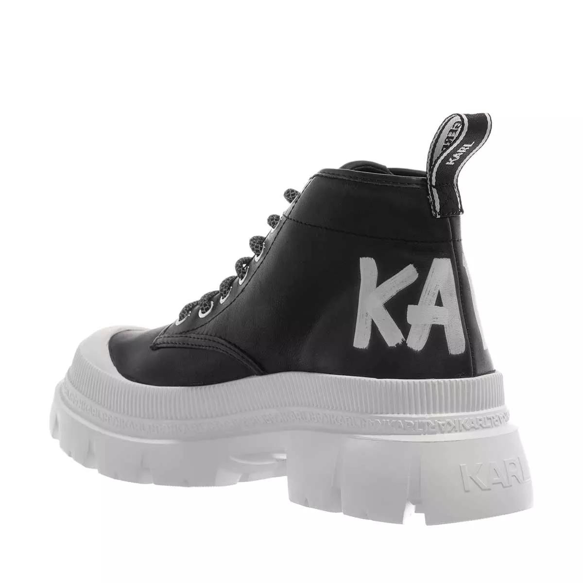 LAGERFELD Stiefeletten schwarz Schnürschuhe