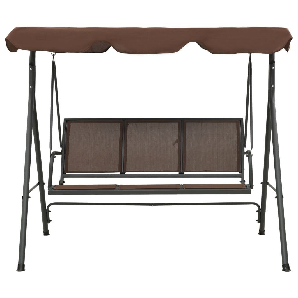 vidaXL Hollywoodschaukel Hollywoodschaukel mit Dach Kaffeebraun, 1 tlg.