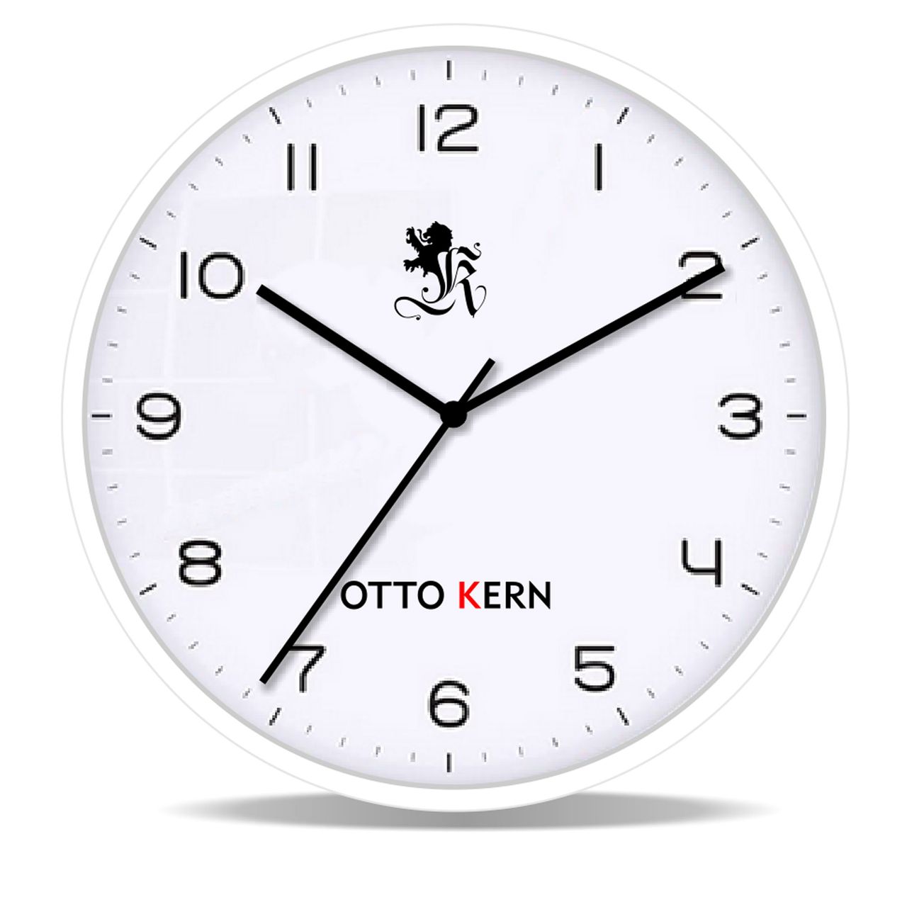 digi-tech GmbH Otto Kern Design Wanduhr 30 cm geräuscharmes japanisches Uhrwerk