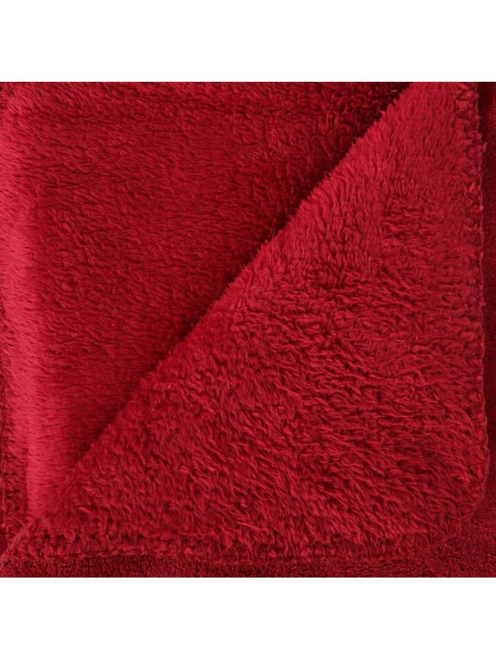 Atmosphera Créateur d'intérieur Fleecedecke in rot günstig kaufen onesize