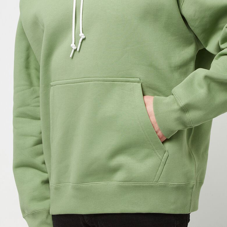 NIKE Solo Swoosh Fleece Hoodie oil green/white
