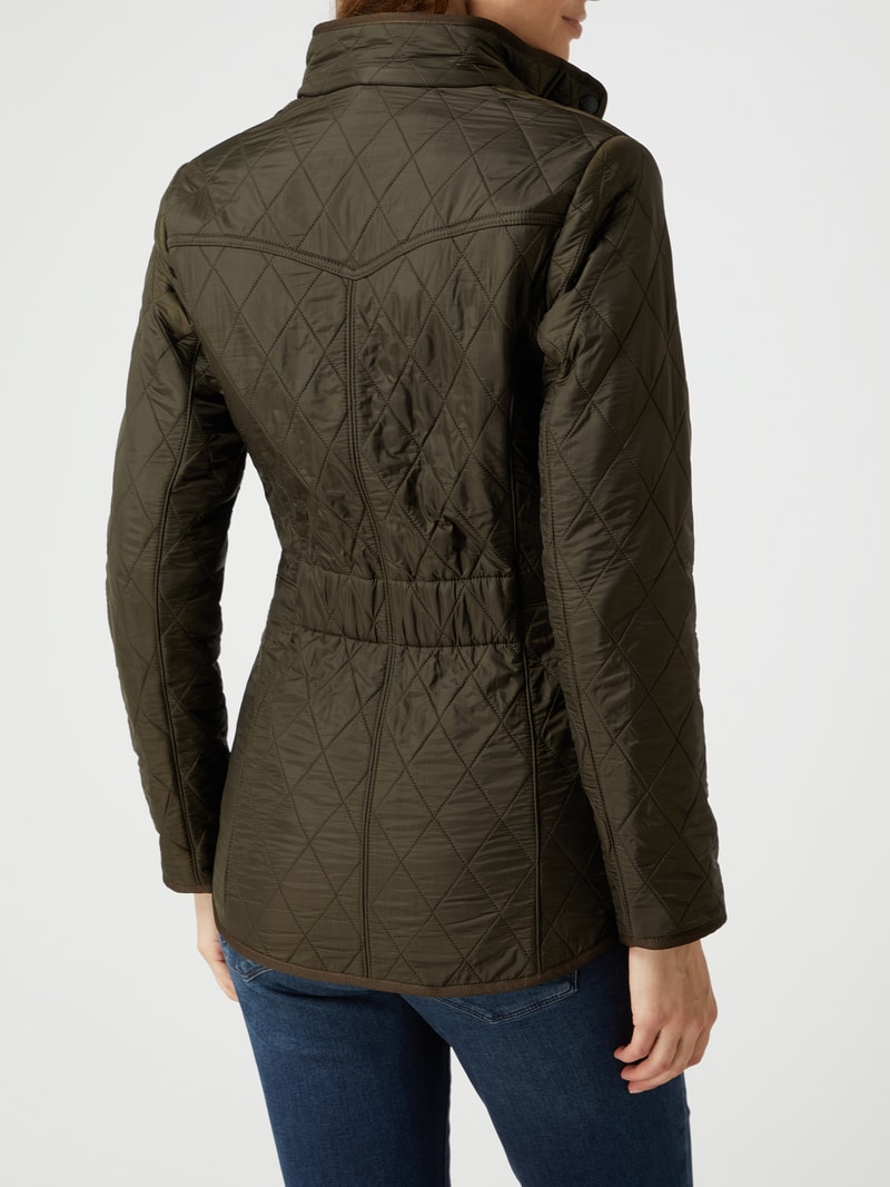 Steppjacke mit Fleecefutter Modell 'Cavalry' in olivgrün