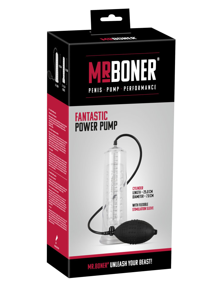 Mister Boner Penispumpe Mister Boner Fantastic Power Pump in transparent günstig kaufen 25 cm