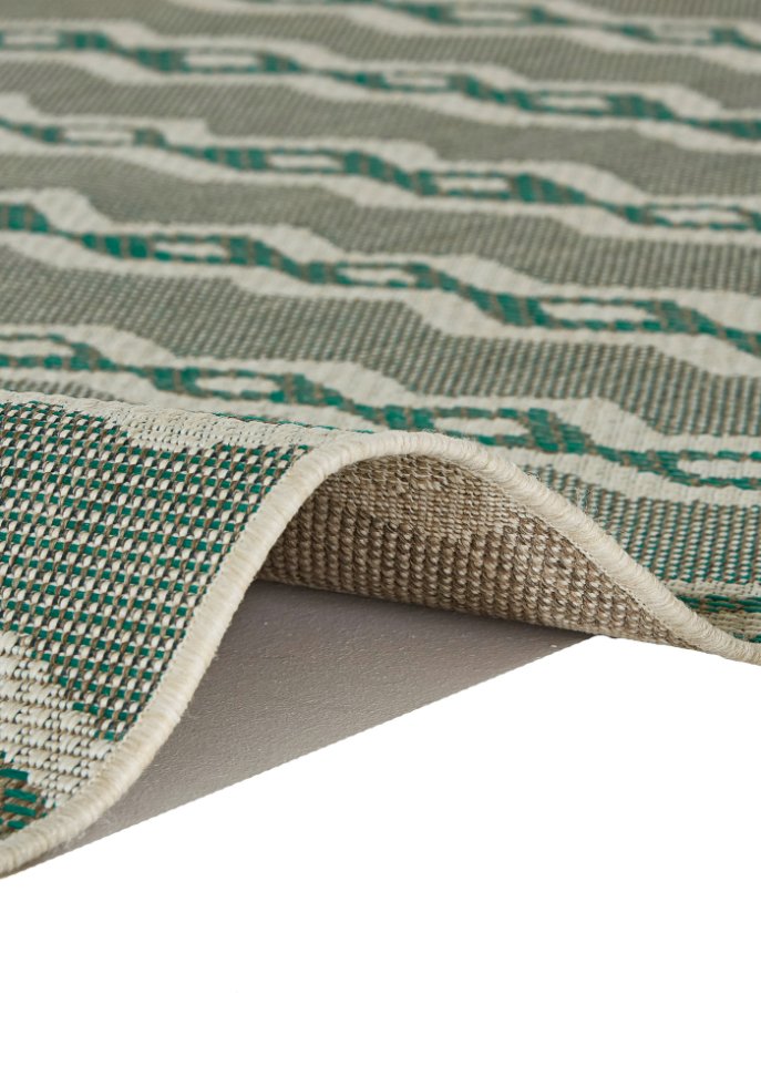 In- und Outdoor Teppich mit Streifen