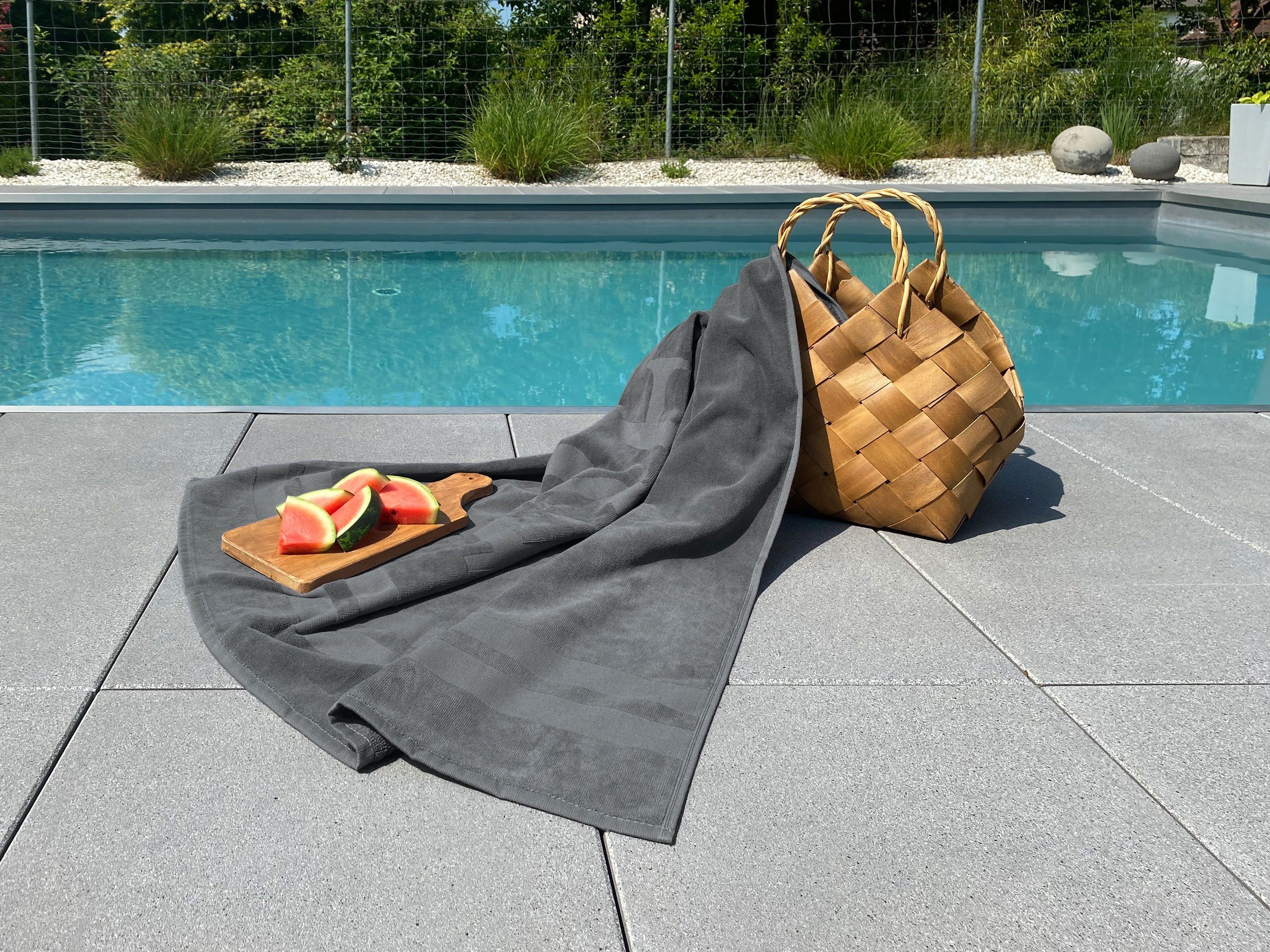 ZOLLNER Strandtuch, Mikrofaser (1-St), 100 x 200 cm, 100% Baumwolle