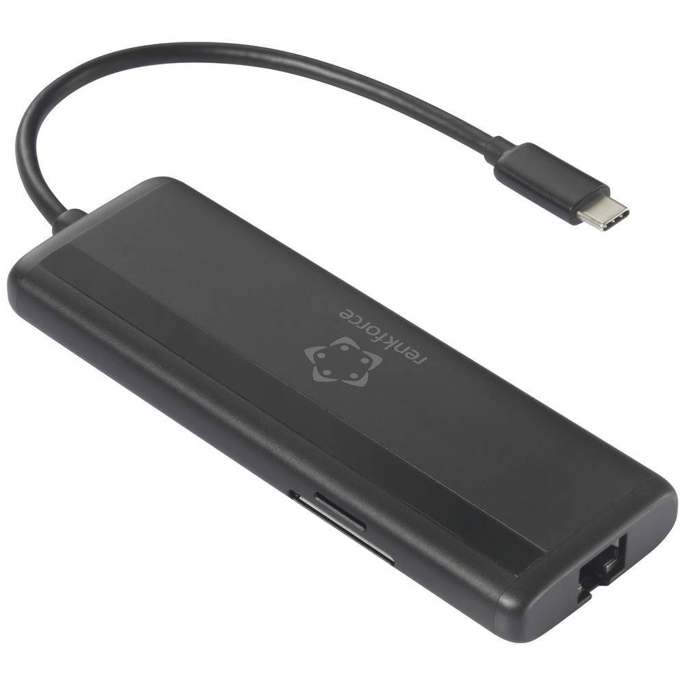 Renkforce Laptop-Dockingstation 8K oder Dual 4K USB-C® Dockingstation mit, USB-C® Power Delivery