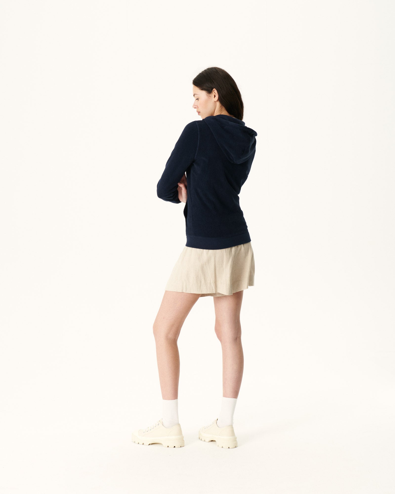 Veste zipée éponge Marine Corail