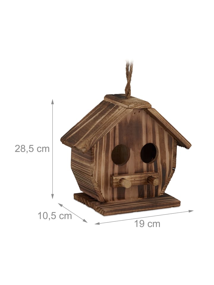 relaxdays Deko Vogelhaus in Natur günstig kaufen onesize