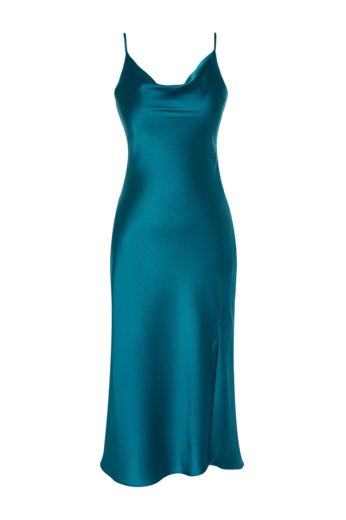 Trendyol Collection  Abendkleid aus ölgefüttertem, gewebtem Satin TPRSS19BB0058