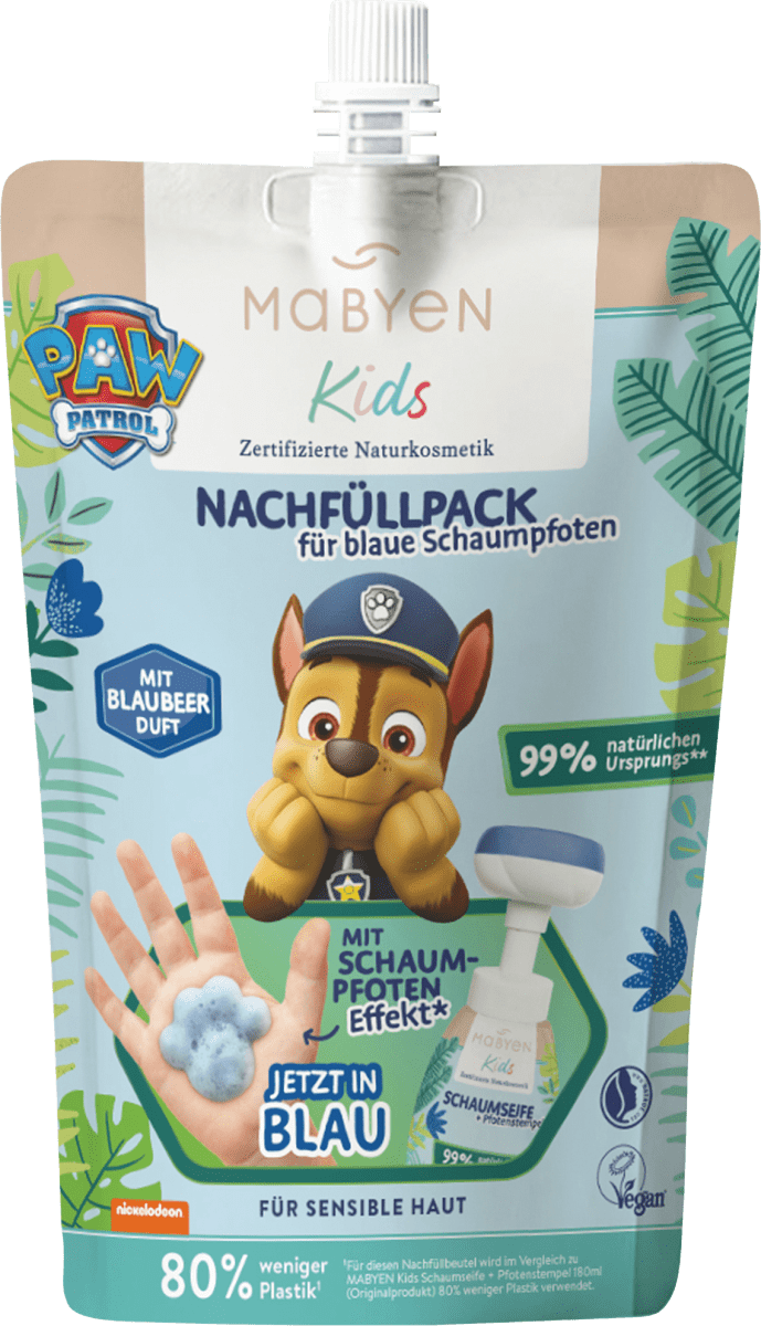 Schaumseife Paw Patrol blau, Nachfüllpack, 250 ml