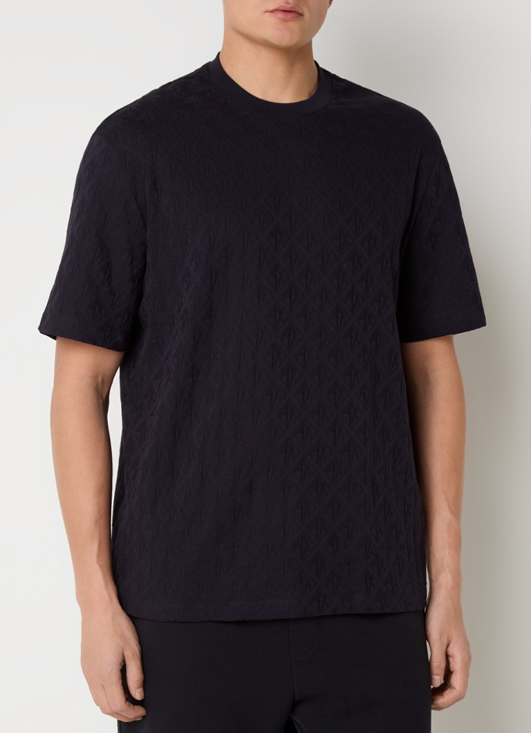 Koszulka Armani Exchange z nadrukowanym logo w formie wszywki.